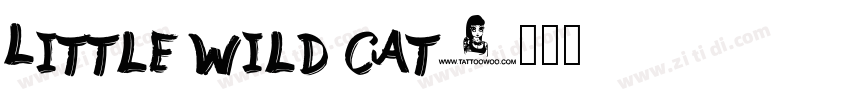 Little wild cat字体转换